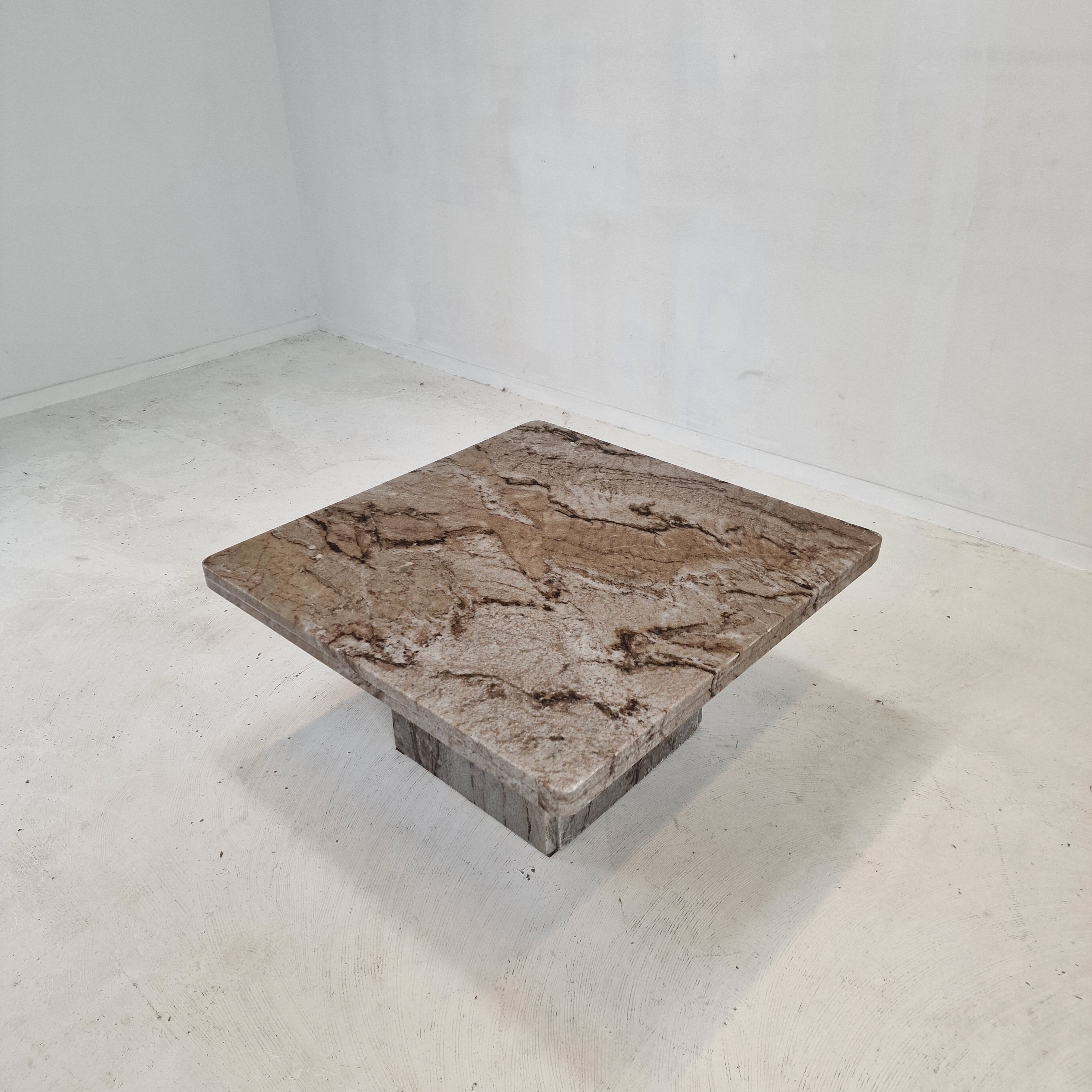 Italian Coffee or Side Table in Granite, 1980s