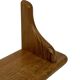 Vintage oak wall rack book shelf 1970s wood minimalist design