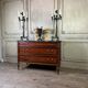 Louis XVI style mahogany commode in three colors, 18th century