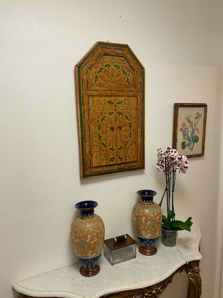 Moroccan mirror Xxeme hand painted