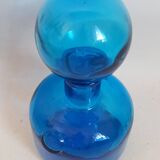 Carafe with blue Empoli stopper from the 70s Height 24.5 cm