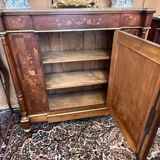 Napoleon III sideboard, rosewood and floral marquetry, 19th century