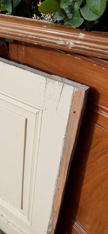 Low wall panelling 8.65m panelled with mouldings wainscoting skirting.