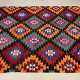 Turkish kilim rug 340x188 cm wool