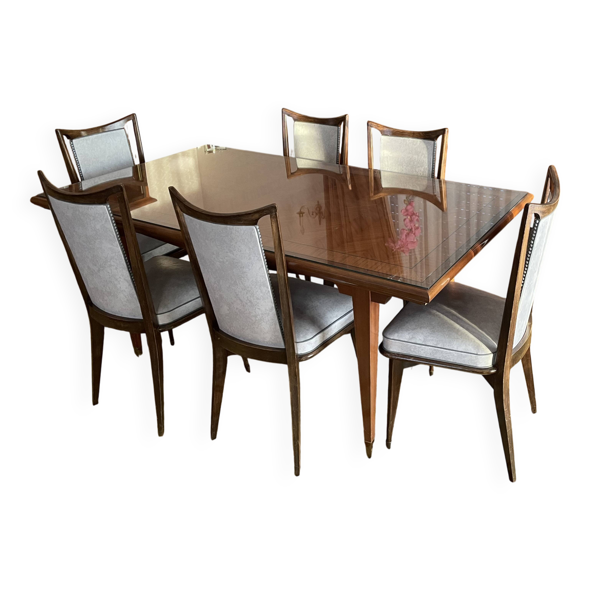 Rectangular table and 6 chairs