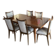 Table rectangulaire et 6 chaises
