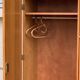 Rattan wardrobe with tapered legs from the 1960s.