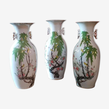 Trio de vases chinois