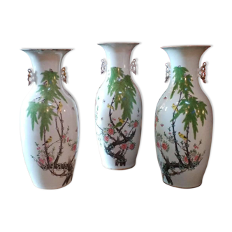 Chinese Vase Trio