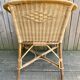 Old rattan armchair