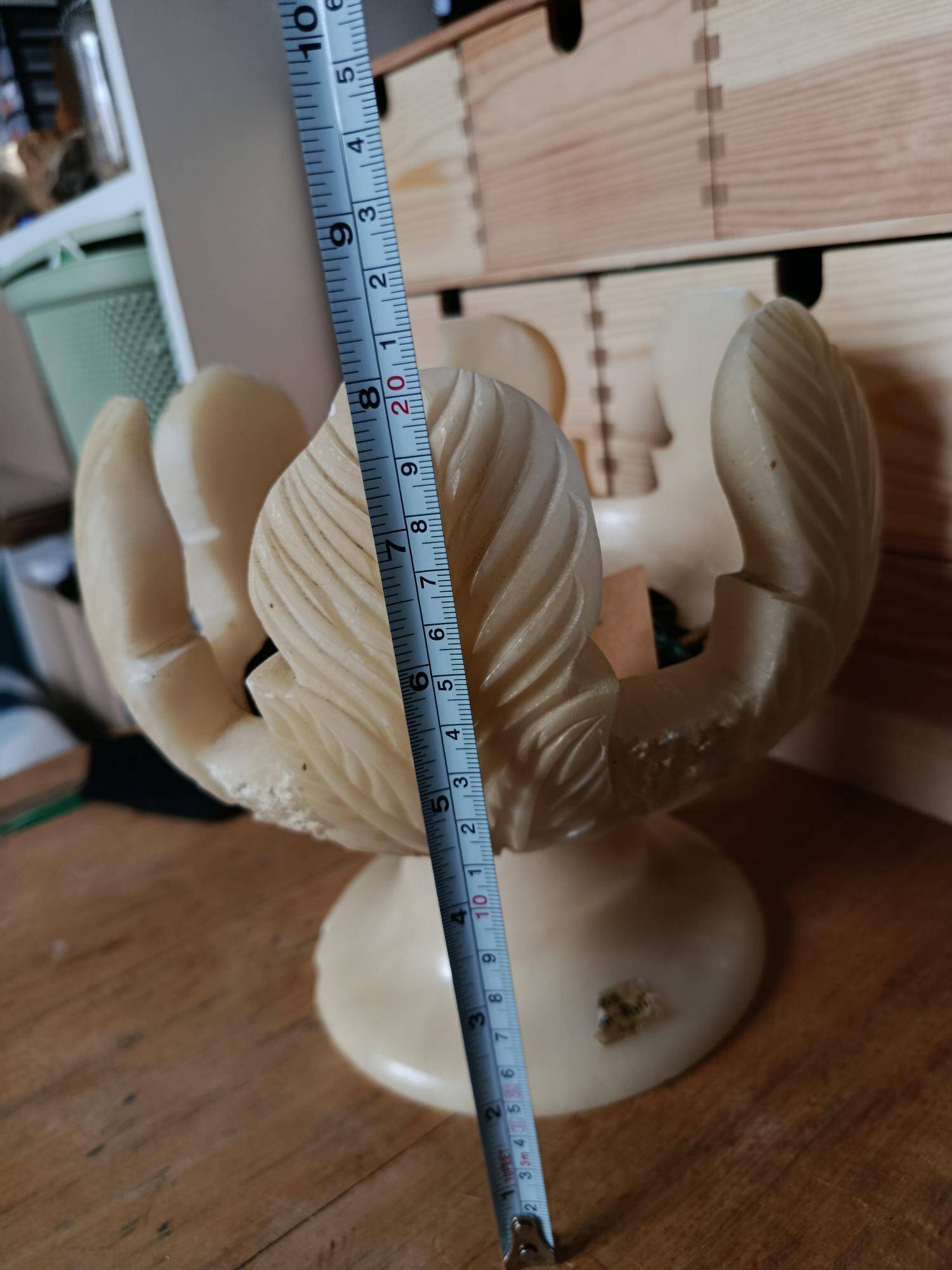 Coupe centre de table en albâtre sculpté Sarreal