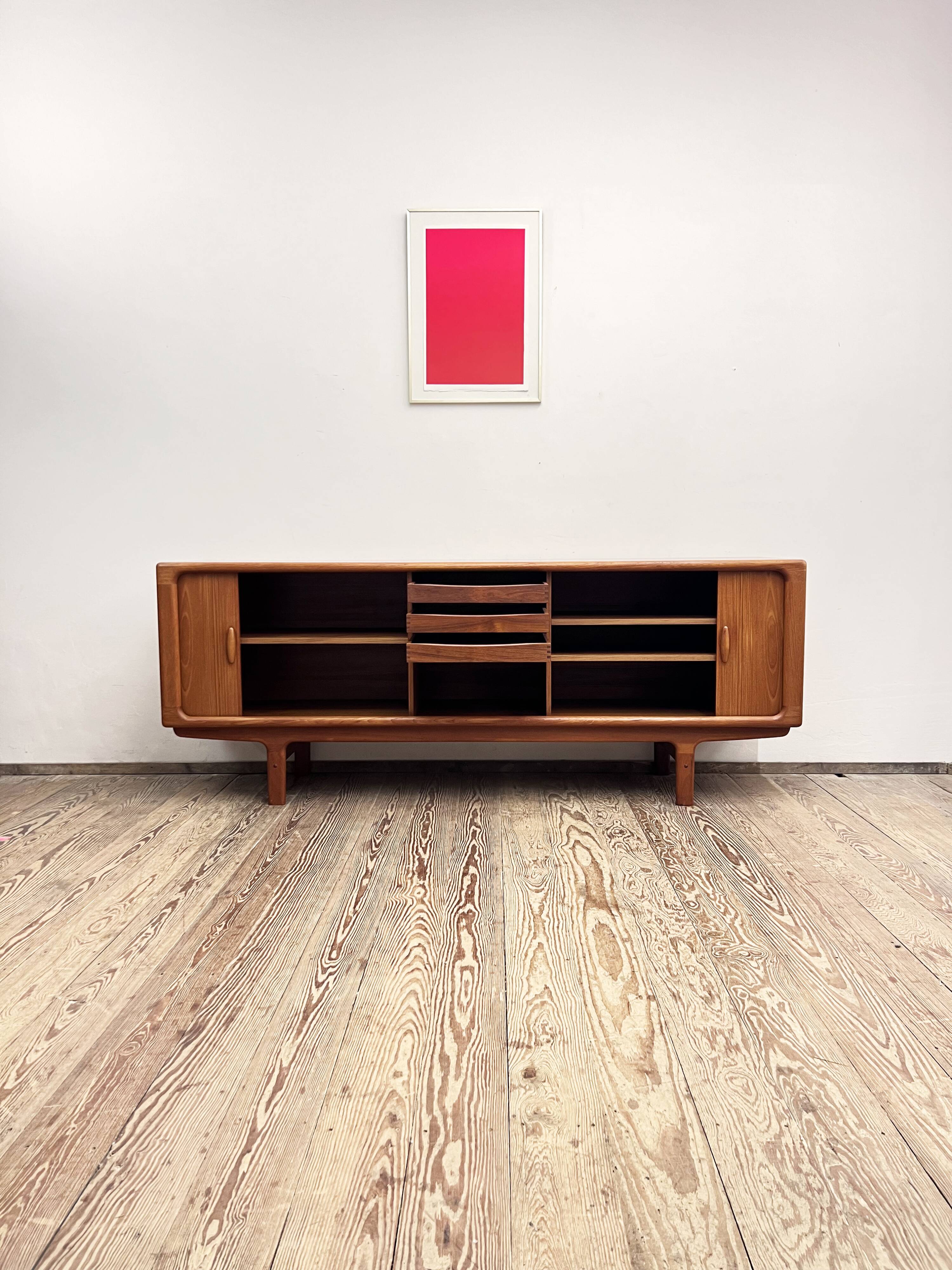 Danish Mid-Century Modern Sideboard in Teak with Tambour Doors by Dyrlund, Denmark