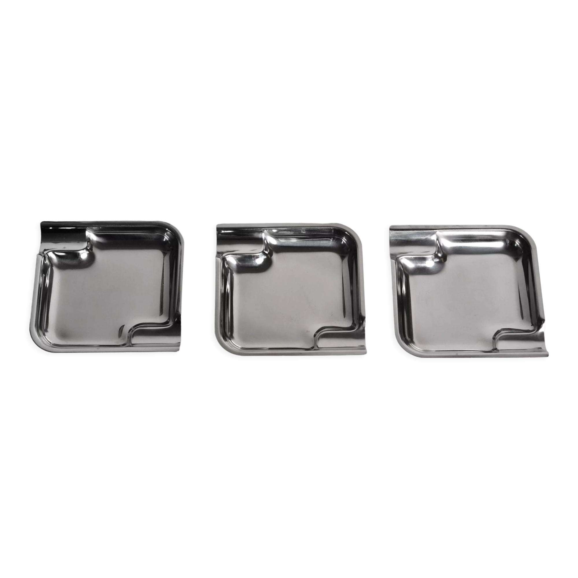 Set de 3 cendriers Wilhelm Wagenfeld design Bauhaus