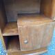 art deco bedside oak and marble
