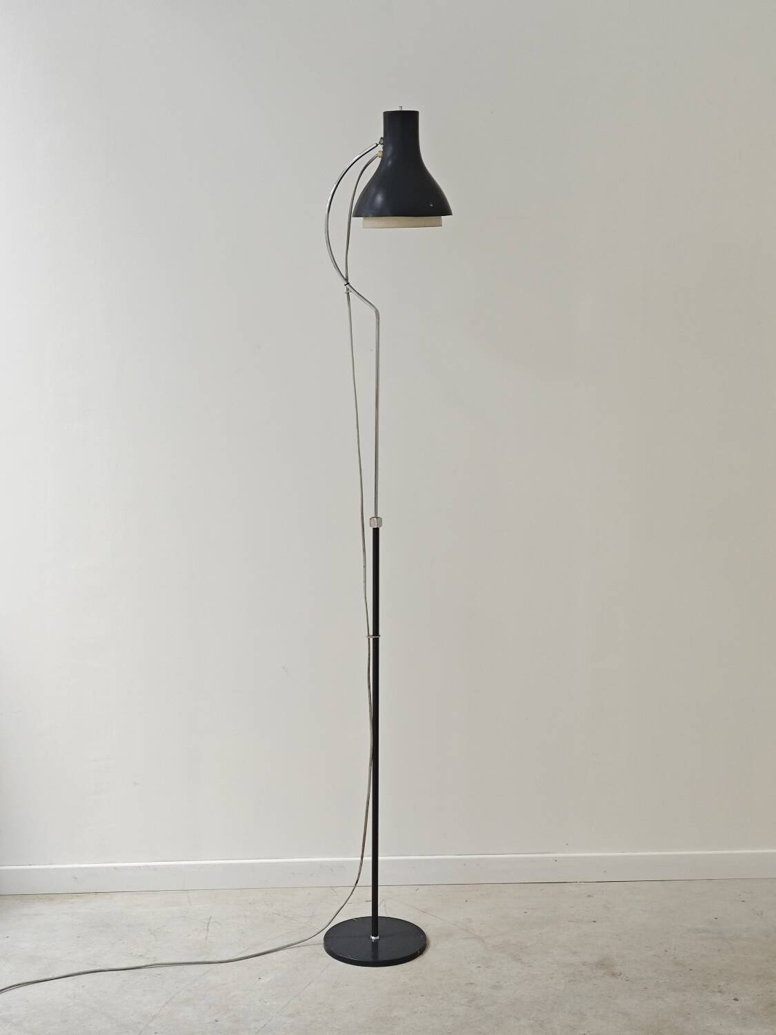 Lampadaire réglable anthracite 1716 par Josef Hurka pour Napako