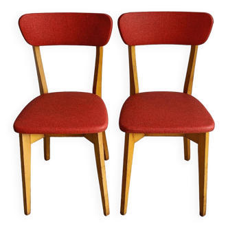 Vintage faux and wood chairs
