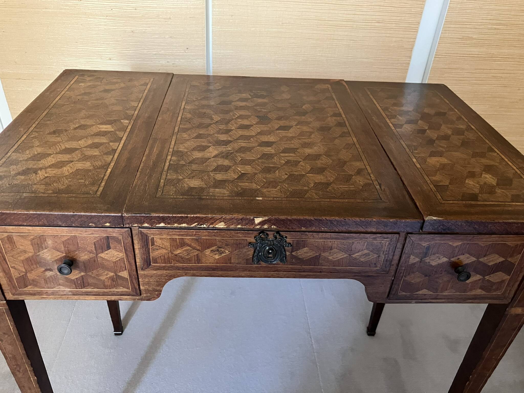 Coiffeuse marqueterie XVIIIe