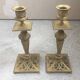 Pair of Napoleon III bronze candlesticks