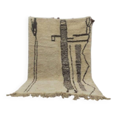 Tapis en laine pure fait main traditionnelle
