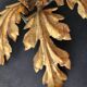 Gilded hand-forged Florentine wall lamp Hans Kögl style, Italy