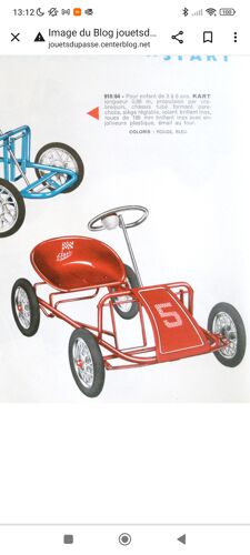 Kart enfant années 60