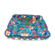 Square cut in blue Longwy enamels