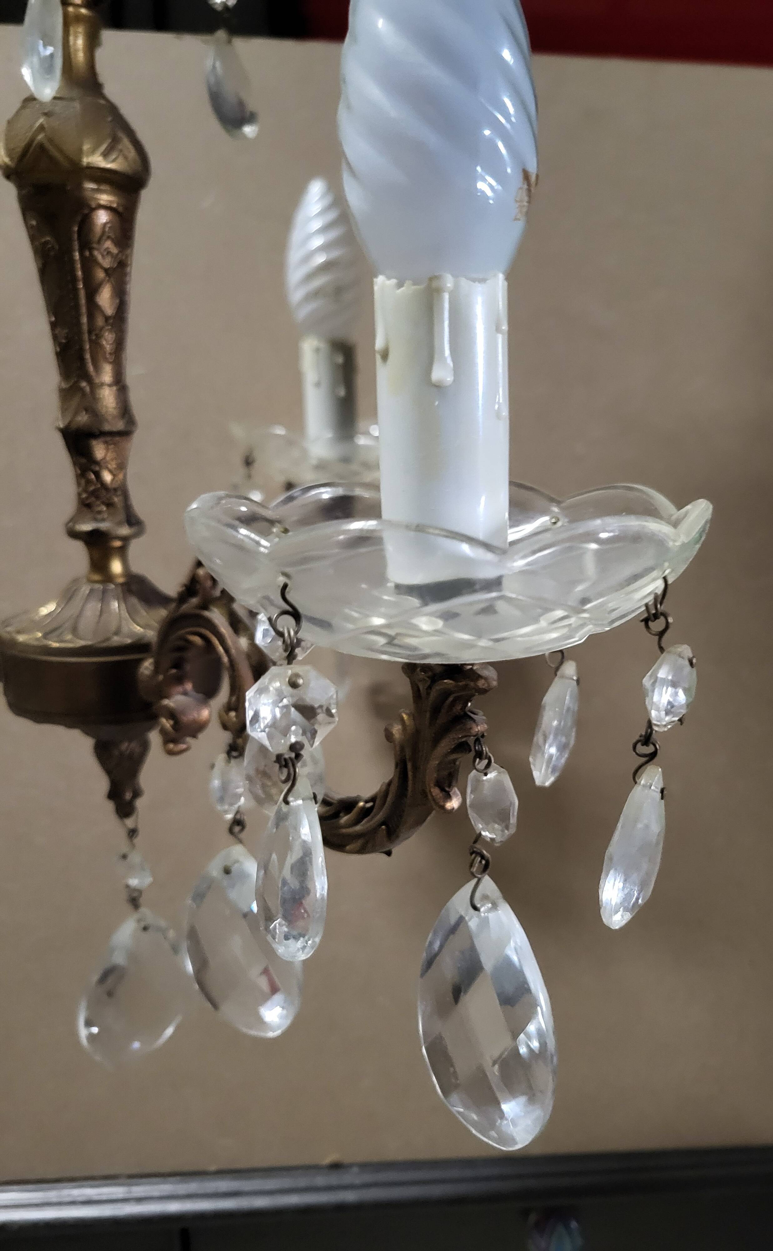 Louis XV chandelier with pendants