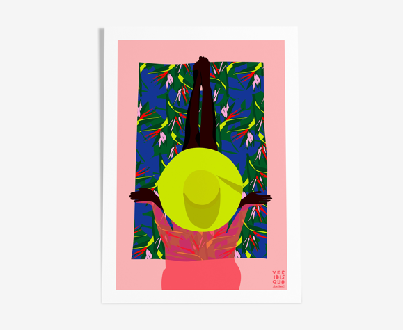 Bird of paradise - illustration en édition limitée, format a4 (veridis quo, elisa brouet)