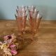 6 Rosaline Twisted Pink Champagne Flutes