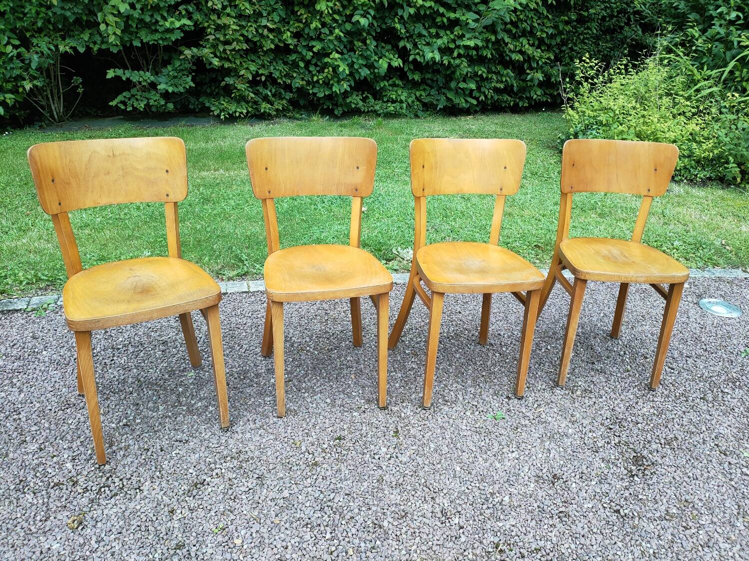 Set of 4 Thonet bistro chairs