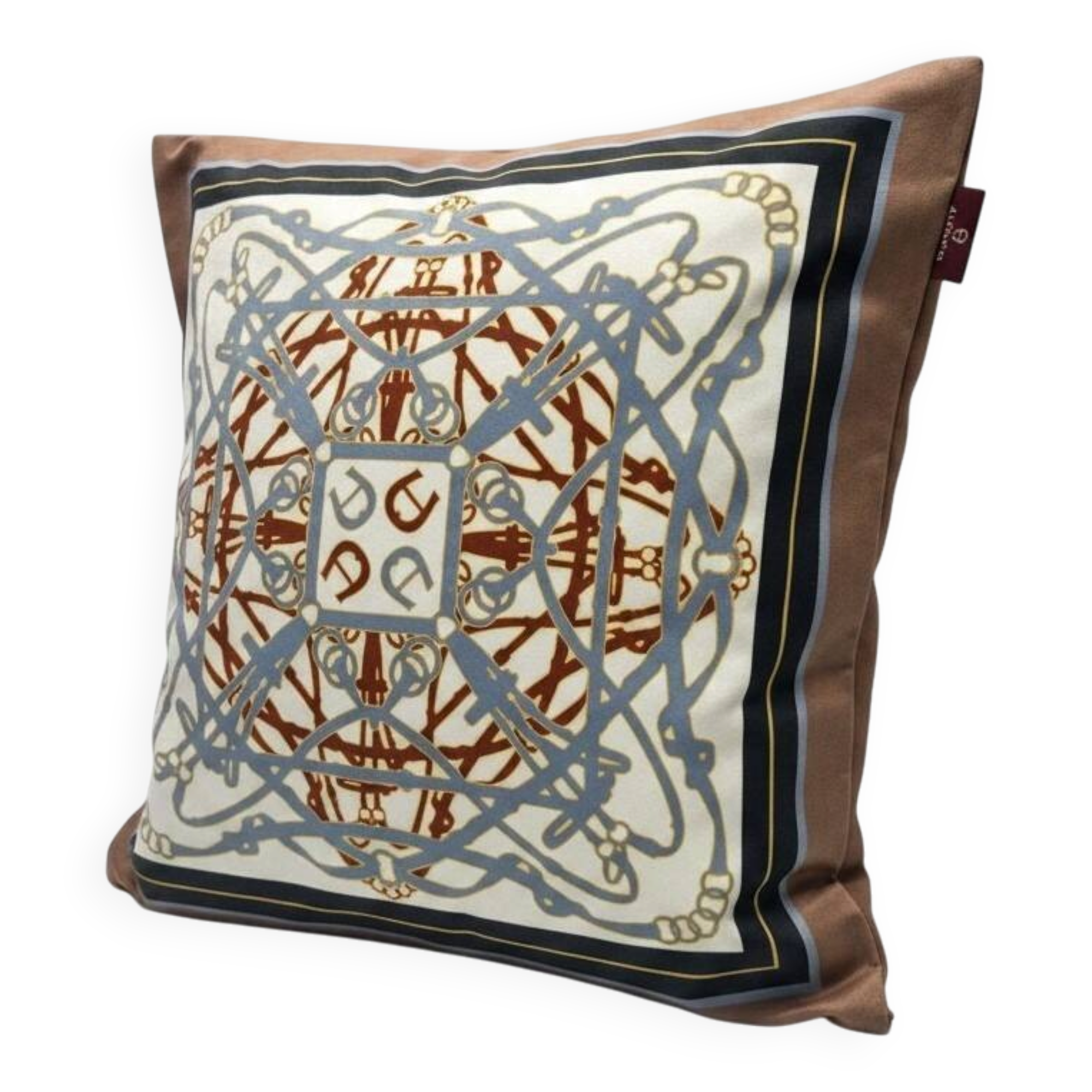 Coussin en velours authentique Etienne Aigner – Coussin de designer 45x45