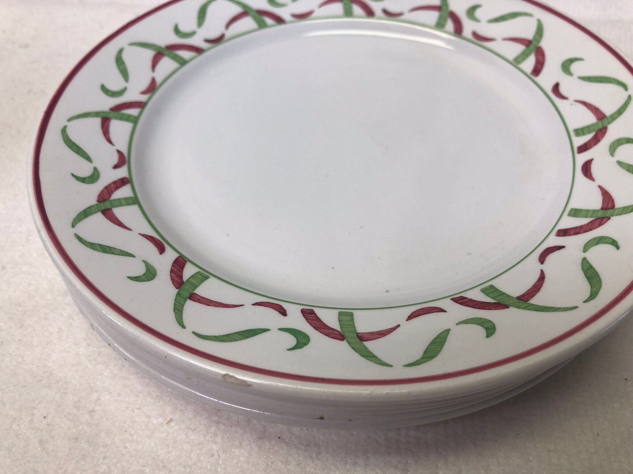 Ensemble de 6 assiettes Lunéville