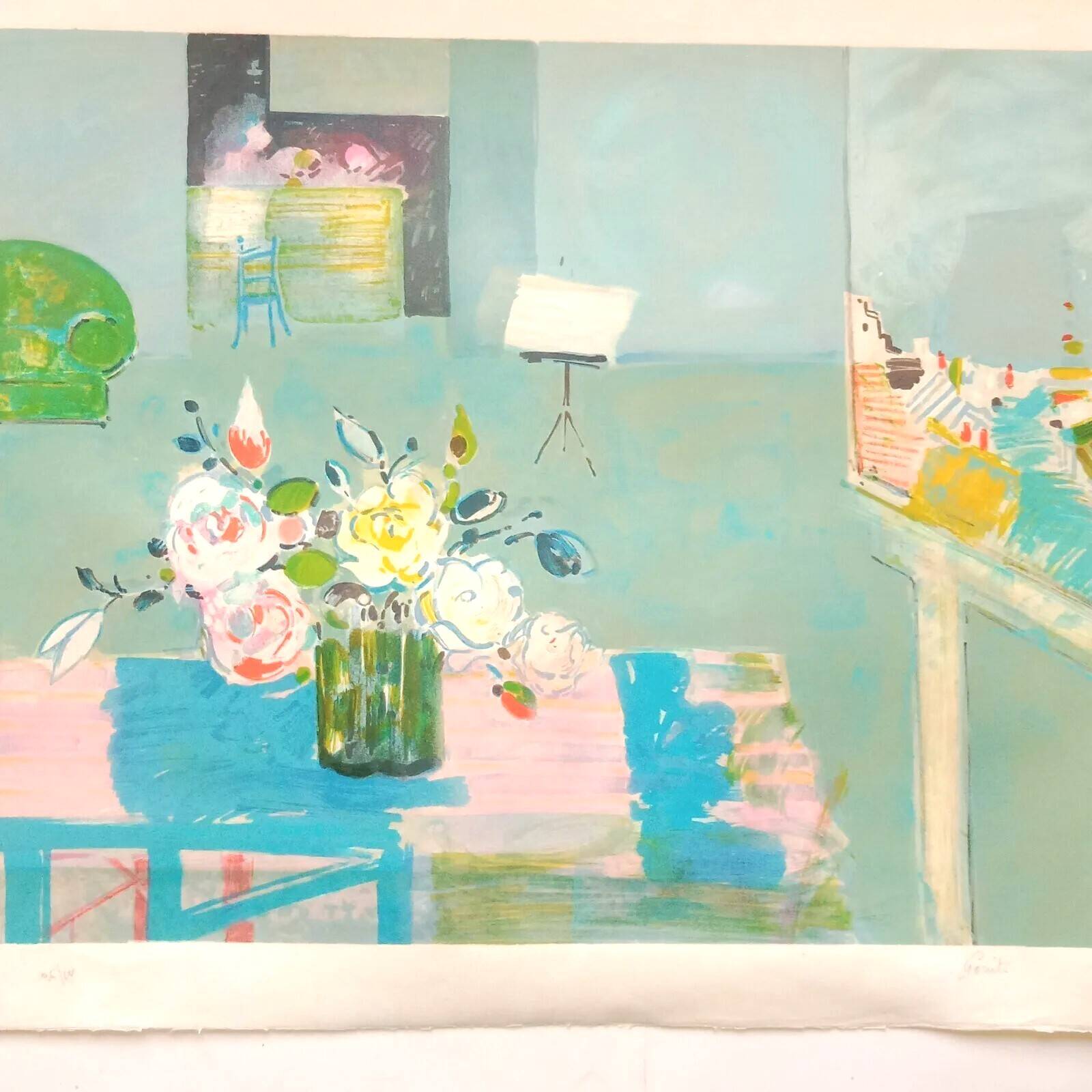 Symphony in Blue Gilles Gorriti 1939 2019 Signed lithograph 36/100