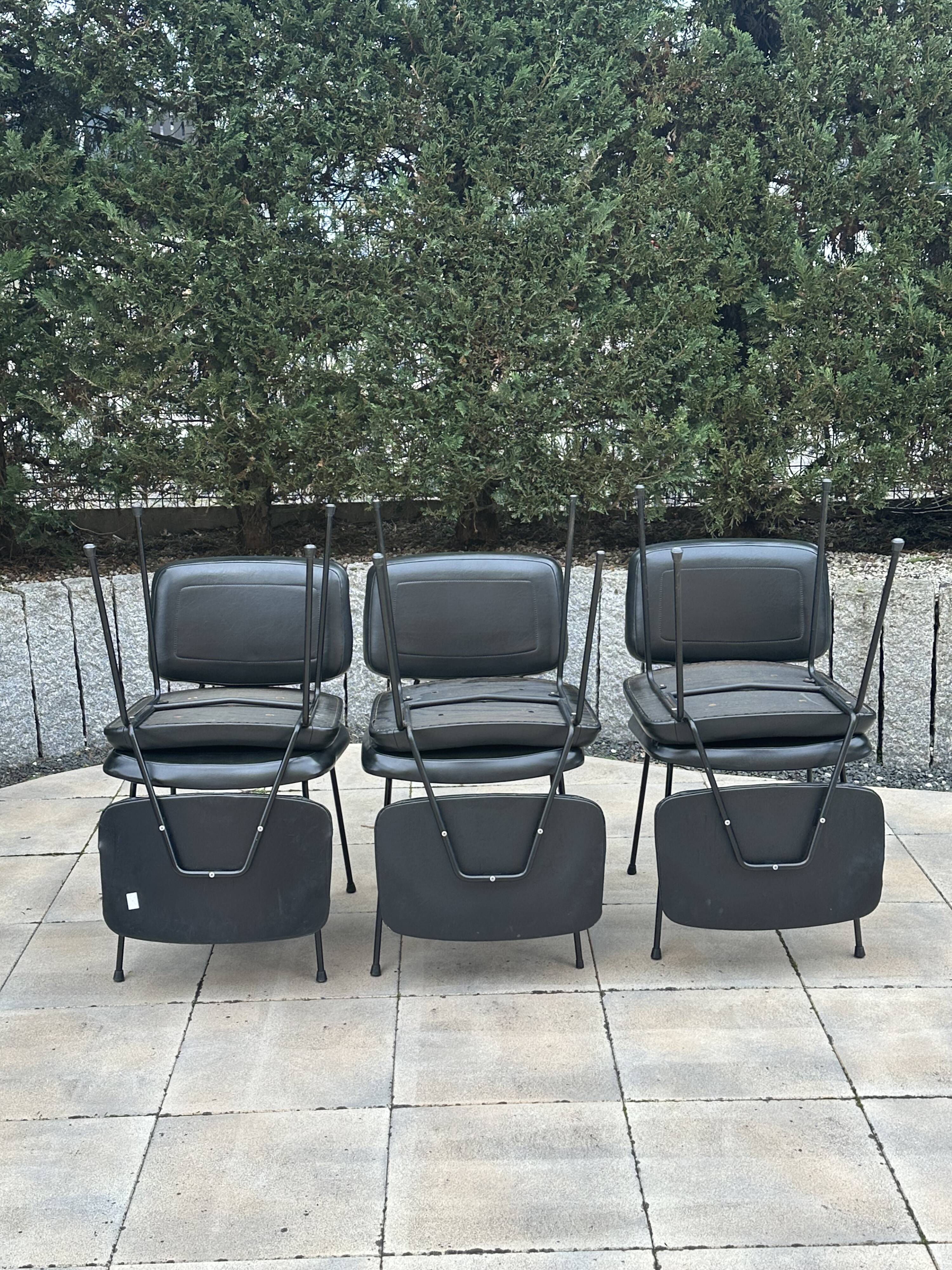 Set of 6 Pierre Paulin CM 196 chairs for Thonet – 1960s