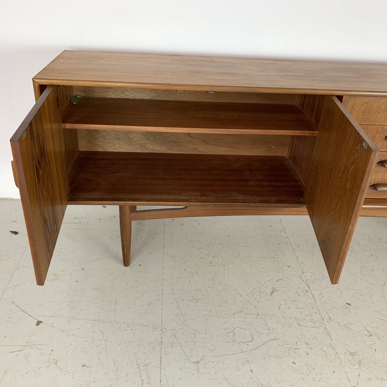 Mid-century teak line by G gold label plan
