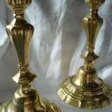Pair of bronze candlesticks 18th century