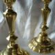 Pair of bronze candlesticks 18th century