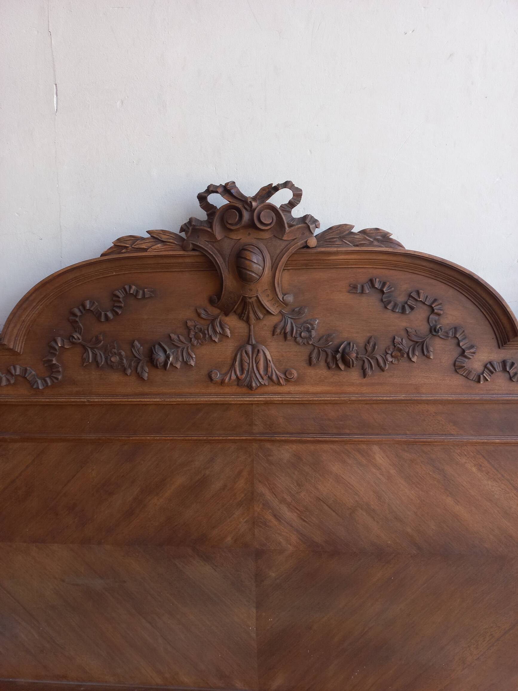Louis XVI style wooden headboard