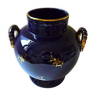 Vase vintage blue oven
