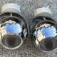 Pair of eye ball wall lights, space age, chrome, vintage, 70s