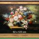 Michele Cicala (1939-1975). Still life signed with flowers in the classic Flemish technique.