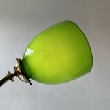 Antique articulated opaline wall light