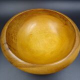 Wooden dish signed E - Circa 1960-1970