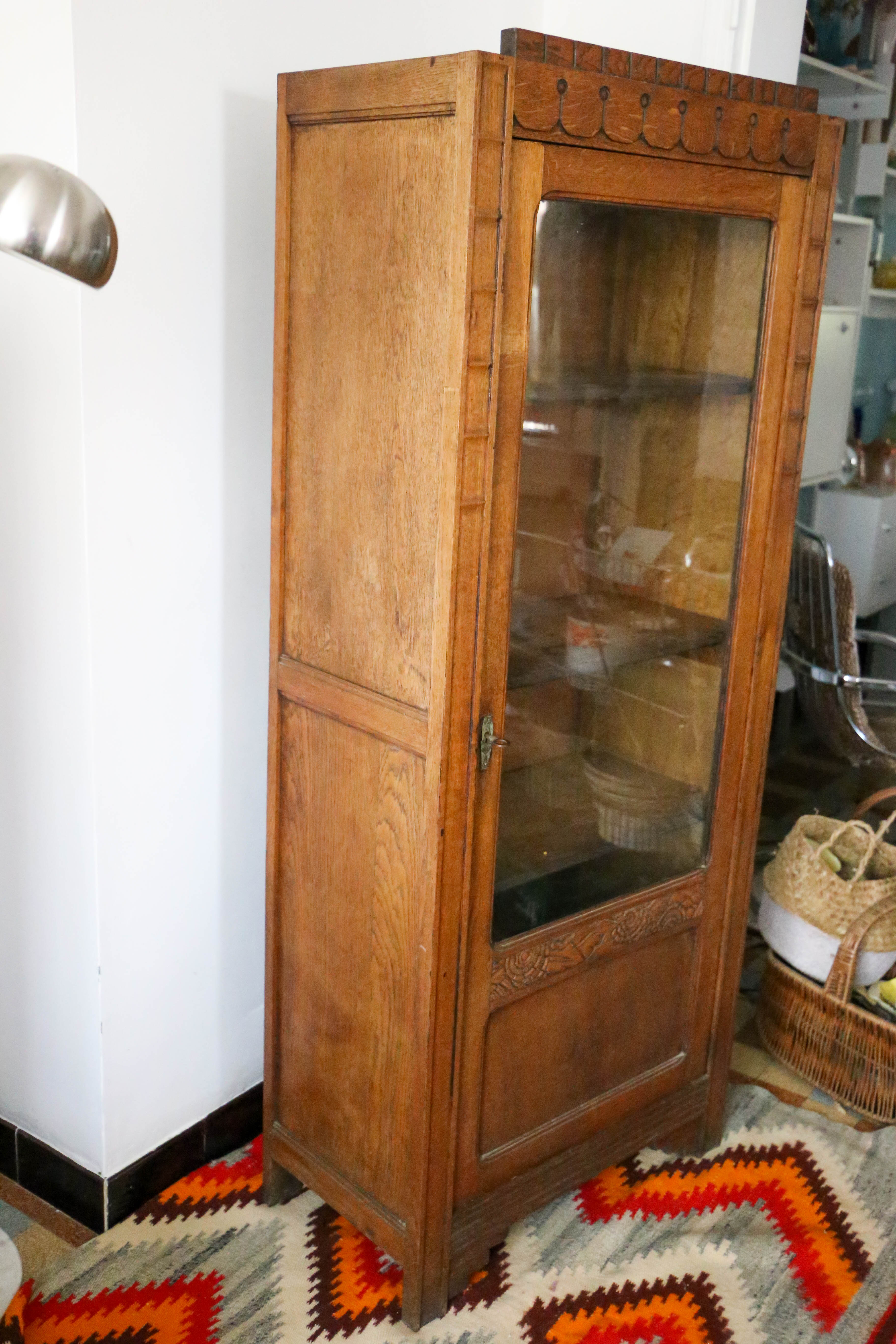 Glazed art deco cabinet