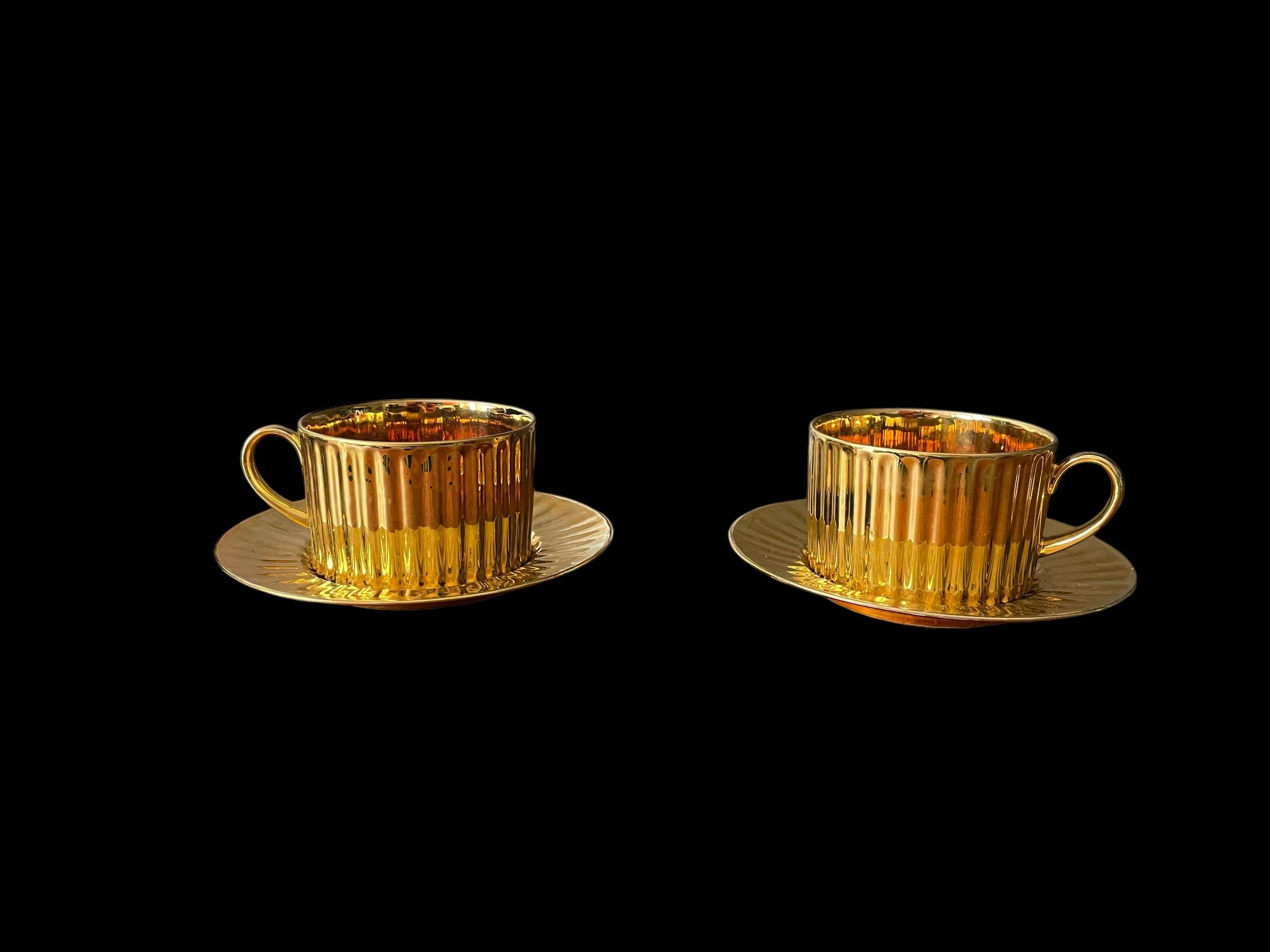 Pair of Limoges porcelain lunches
