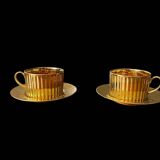 Pair of Limoges porcelain lunches
