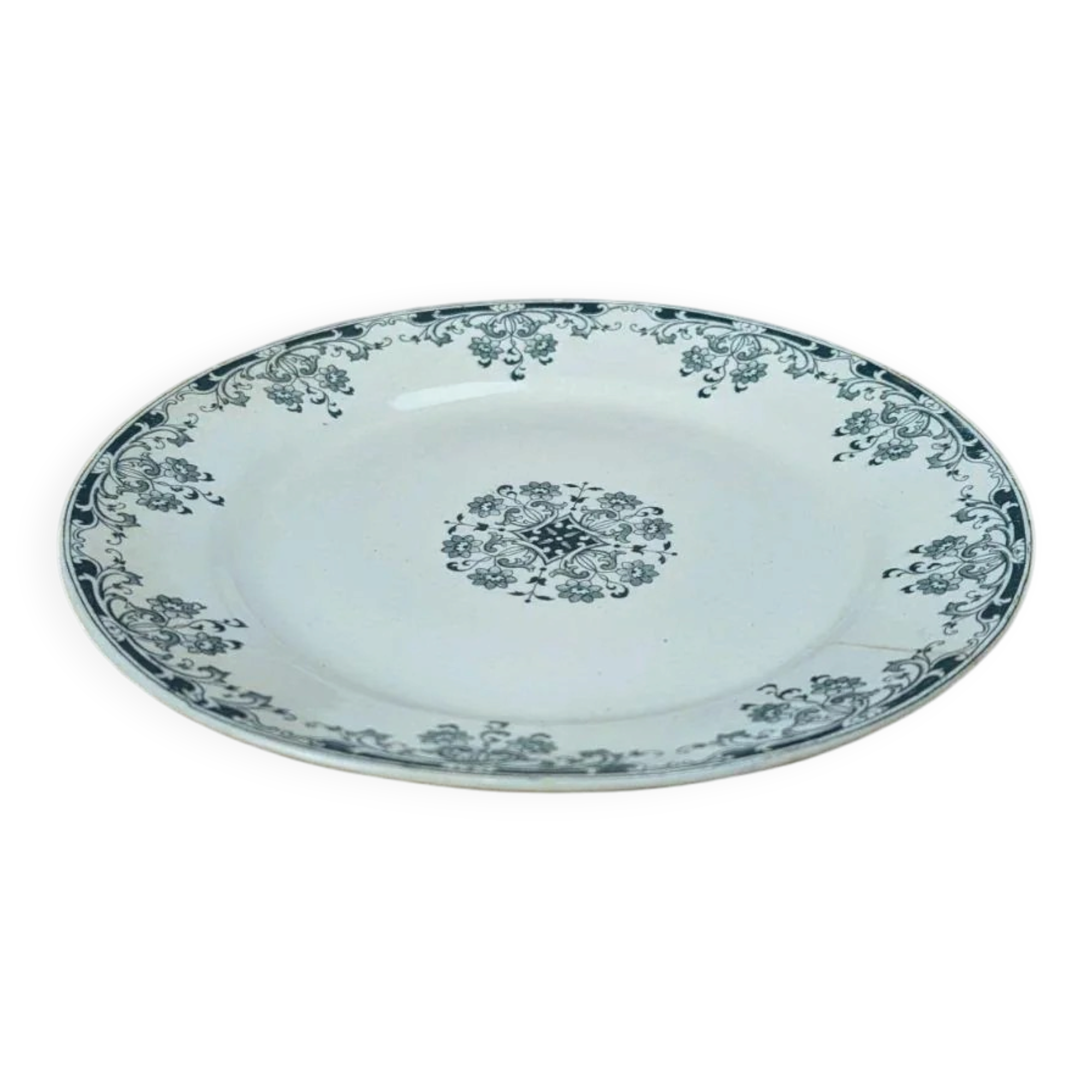 Plate on foot Sarreguemines – model Mignon