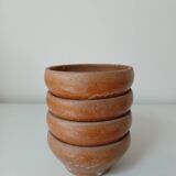 Set of 4 small stoneware bowls