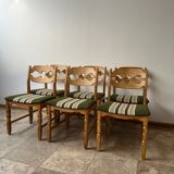 Mid-century oak danish dining chairs