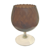 Coupe en verre soufflé pourpre